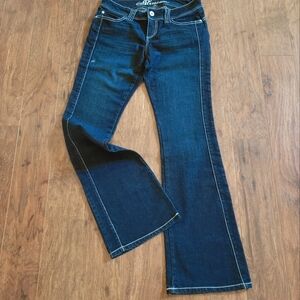 YMI dark blue denim.